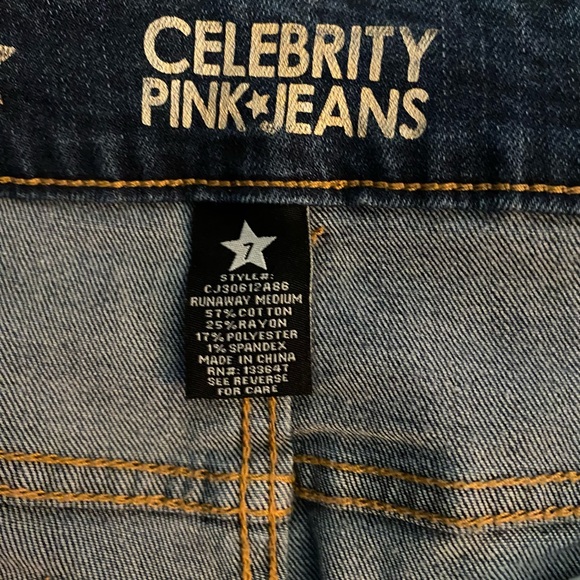 Distressed jean shorts with cuffs - Picture 4 of 4